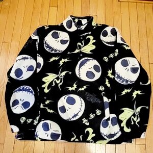 Disney Black and White Skull Puffer Jacket